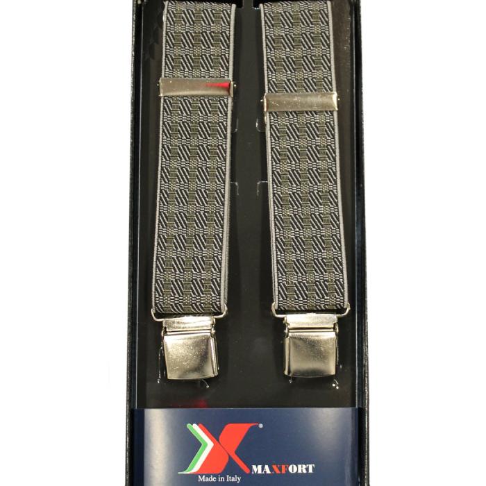 Maxfort. Elastic suspender with clip plus size man. Article military jacquard 2016