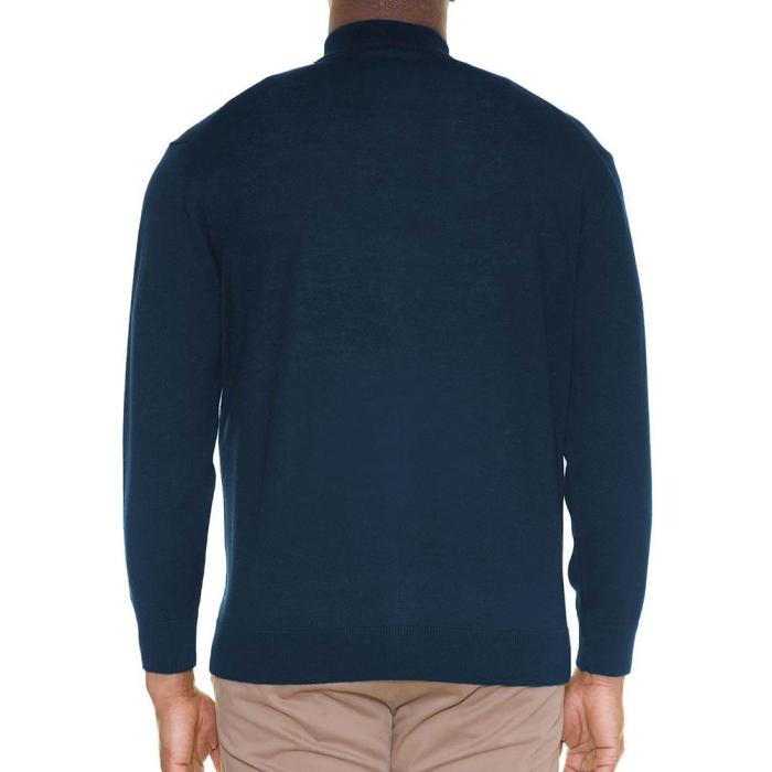Maxfort wool cardigan jacket plus size men article 3333 blue/denim - photo 2