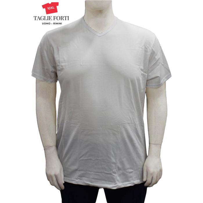 Maxfort men's plus size cotton underwear t-shirt 500 available in black - white - grey - photo 2