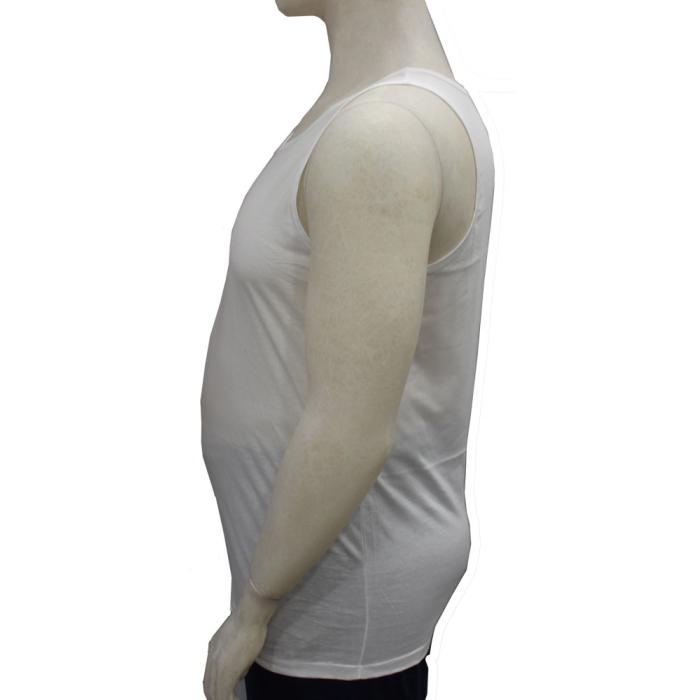 Maxfort men's plus size underwear tank top 550 available in white-black-grey-blue colours - photo 2