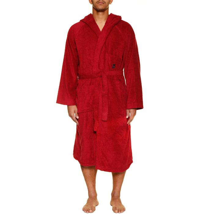 Maxfort extra large men's robe with belt and hood 100%  soft cotton