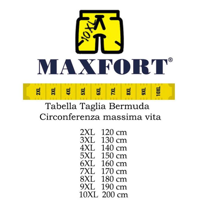 Maxfort extra large men's bermudas short jogging fit, with drawstring  Roseto blue - photo 6