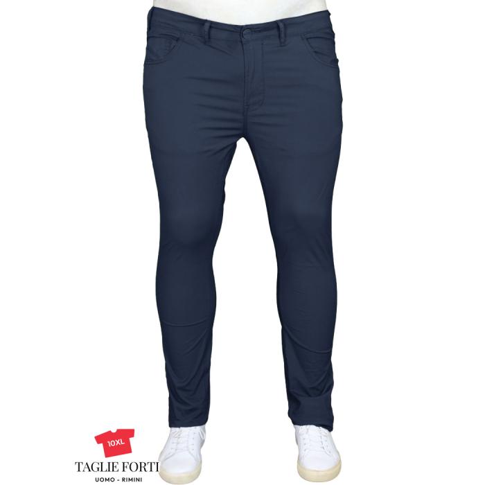 Maxfort pants plus size man article gregorio blue