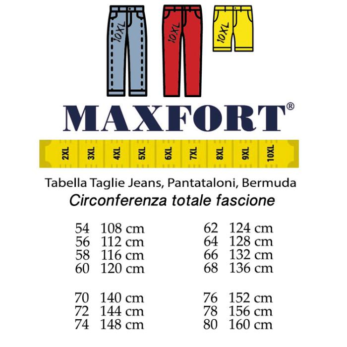 Maxfort jeans plus size man 2200 black/black - photo 4