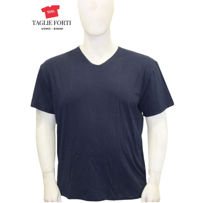 20 Nodi men's plus size stretch t-shirt 9001 available in blue - white - black - photo 1