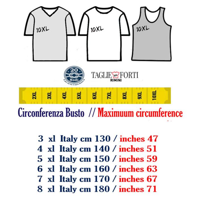20 Nodi men's plus size t-shirt 1002 available in blue - white - black - photo 4