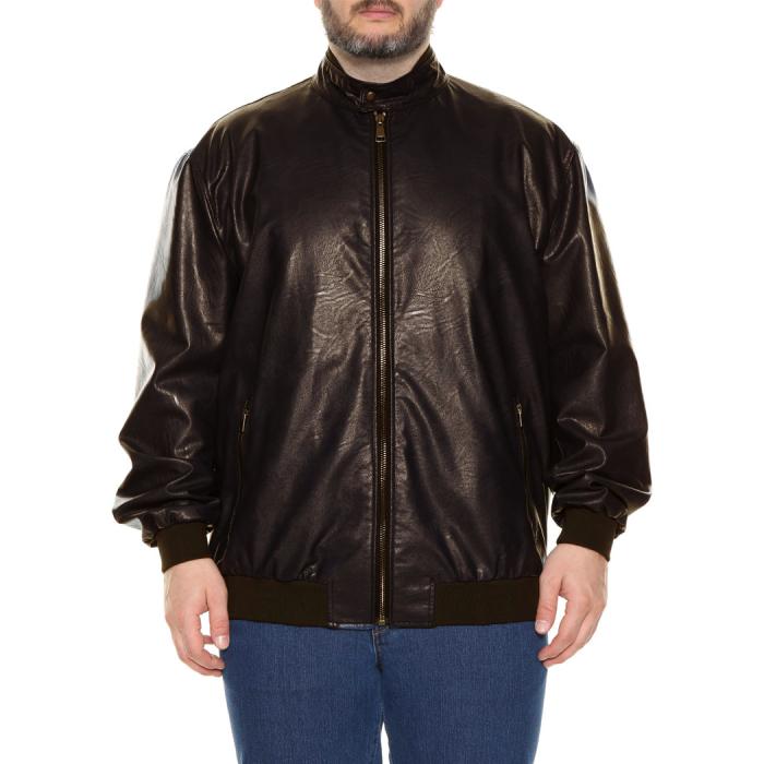 Maxfort eco leather jacket maksim brown