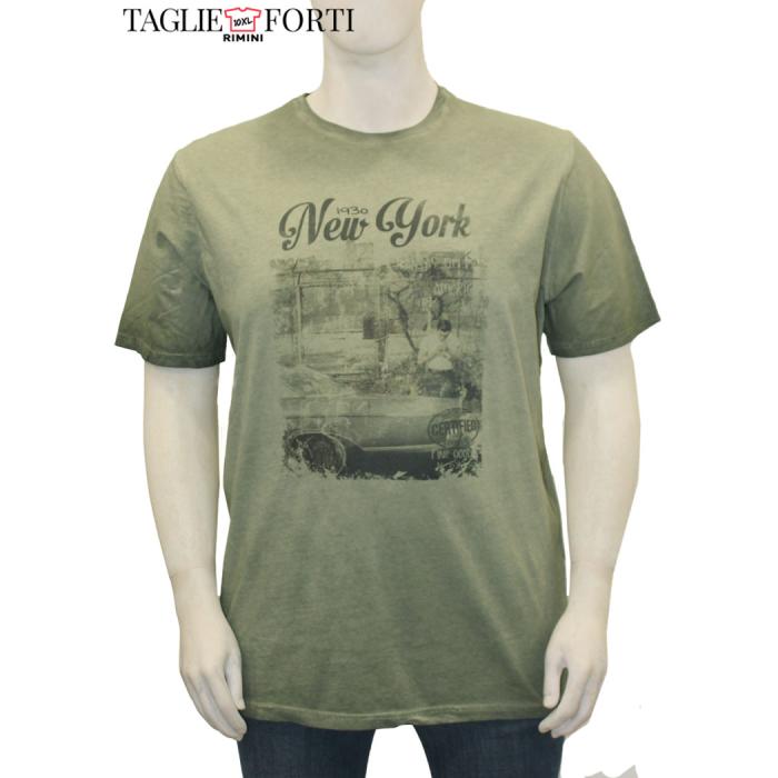Maxfort T-shirt men's plus size article 33447 green