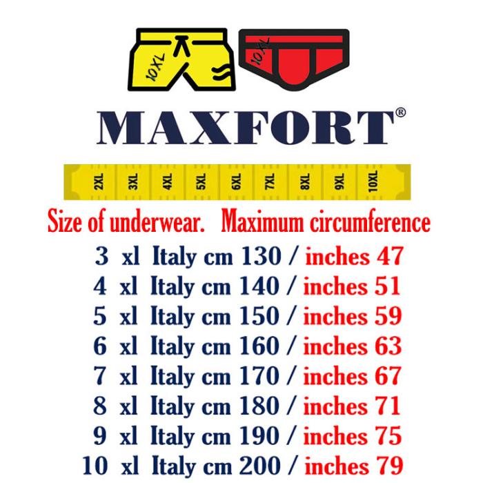 Maxfort Men's plus size elastic cotton 2 underwear boxer. Article 280 Black Royal - photo 3