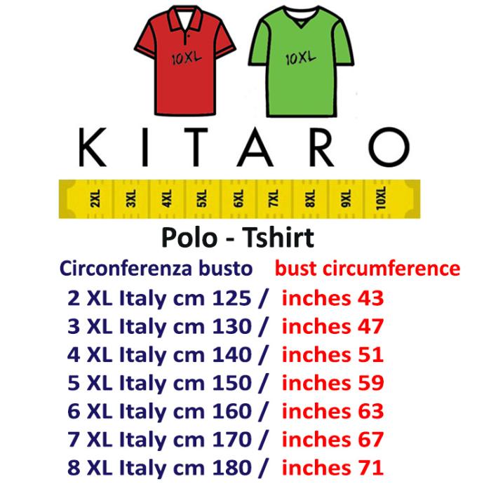 Kitaro T-shirt plus size men's t-shirt 68901 available in black - white - blue - photo 4