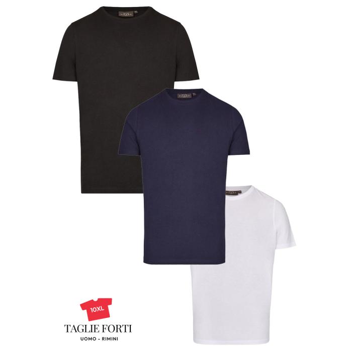 Kitaro T-shirt plus size men's t-shirt 68901 available in black - white - blue