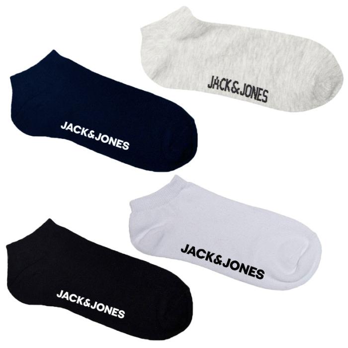 Jack & Jones. men's socks plus size fantasy 12066296 black and white and grey and blue