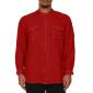 Maxfort men's long sleeve plus size shirt article lerici red