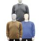 Mattia Sarti men's plus size crewneck sweater article MS01 camel, bluette, gray