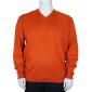 Mattia Sarti sweater V-neck pullover plus size man article MS02 orange