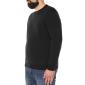 Maxfort pure wool round neck sweater plus size man 5424 blue and black - photo 5