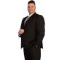 Lino Clemente complete plus size men's suit 20102 black