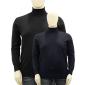 Mattia Sarti plus size high neck sweater for men article MS09 black and blue