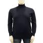 Mattia Sarti plus size high neck sweater for men article MS09 black and blue - photo 1