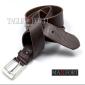 Maxfort. Men's long leather belt with steel buckle. Article cuoio brown