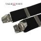 Maxfort. Elastic suspender with clip plus size man. Article tinta unita black - photo 1