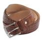 Maxfort. Men's long leather belt with steel buckle. Article cocco cognac